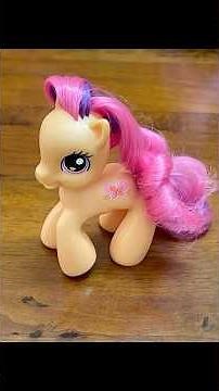🍀 My little pony G3 Scootaloo 2008 Hasbro Orange Horse Pink Purple Hair 3.5 inches