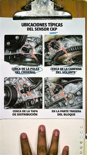 Actual location of the CKP sensor ✅💯 #mechanic #sensor #ckp #automobile #mechanics #engine
