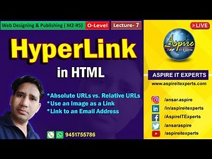 Hyperlink in HTML | creating link in HTML| absolute url vs relative url | linking image in html