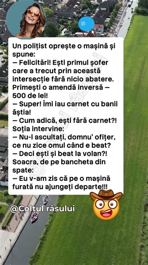 🚗 Primul șofer corect #bancuri #glume #umor #haz #ras #amuzant #romania #pentrutine