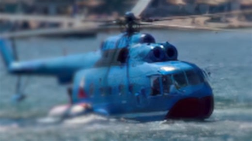 Russian helicopter crashes into the sea during joint exercise