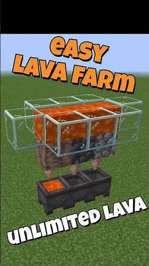 Easy Lava Farm in Minecraft #minecraft