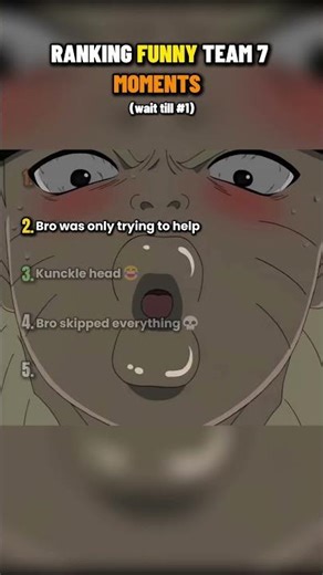 Ranking Funny Naruto Team 7 Moments Part 2 #ranking #naruto #funny