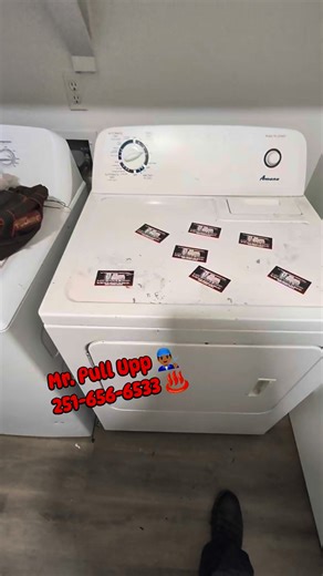 #MrPullUp 👨🏾‍🔧 Makes another client Happy 😁 again by fixing their Amana dryer that was not heating up 🤩. If you are having any problem with your dryer and you want it fixed 🪛, sit up in the pool with Mr. Pull-Up 👨🏾‍🔧 today at 251-656-6533 🪛🧰!!! #nomorelaundromat 👖👕 #MRPULLUPMAKESPEOPLEHAPPY😎 | Mr. Pull Upp
