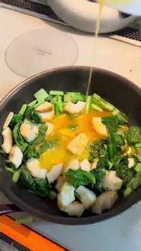 小松菜ちくわ卵炒め【かんたん美味い！】