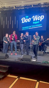 6.3K views · 288 reactions | Sound check debuting songs from our NEW SHOW titled “ECHOES OF THE STREET”!See us TONIGHT at The Midtown Hilton (Mercury Ballroom) at 8:20 SHARP! Stop our booth (542 and 543) and say hello to our team @bicoastal.productions@thedoowopproject@apap365 | The DooWop Project | Facebook