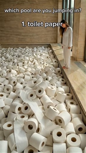 ​[ASMR] Which pool would you jump in? | toilet paper, pens, clouds, eggs | #asmr