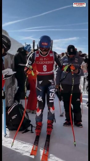 Mikaela Shiffrin 🇺🇸 - minutes before the crash