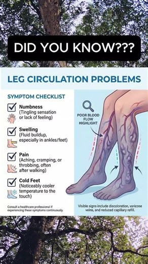 SIGNS OF LEG CIRCULATION PROBLEMS #fyp #healthtips