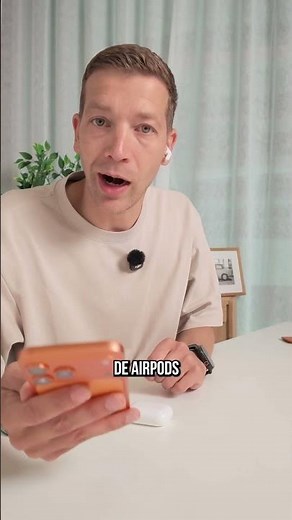 How to use your AirPods as a microphone while recording video on your iPhone #tech #gadget #iphon...