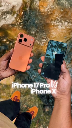 mk on Instagram: "Into the nature with Iphone 17 Pro and Iphone X ✨💥 #shotoniphone #apple #iphone17pro #iphoneX #comparison #nature"