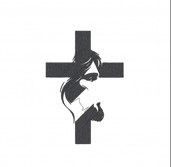Religious Embroidery Design, Jesus Christ Cross Machine Embroidery File, Instant Download - Etsy
