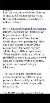 #HUD 30-Day Notice & Time Limits/Work Requirements Proposals—Visit outreach@nlihc.org To Learn More!