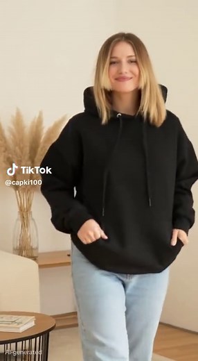 Damen Hoodie mit Statement-Spruch ,