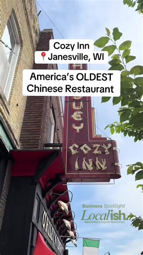 Big news for Janesville 👀 Cozy Inn Restaurant is now officially America’s oldest Chinese restaurant. A local legend just made national history… i#ifou haven’t been yet, what are you doing? #chinesefood #janesville #localishjanesville