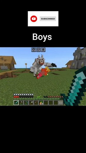 Minecraft Girls Vs Boys Moments 😎👿🔥⚡#minecraft #like #gaming #views #viral #subscribe #shorts #short