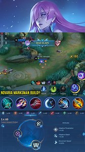 Novaria Marksman Build?! Next Level Play (Part 5) - MLBB #gameplayproplayer #novaria #MLBB | Gameplay Proplayer Live