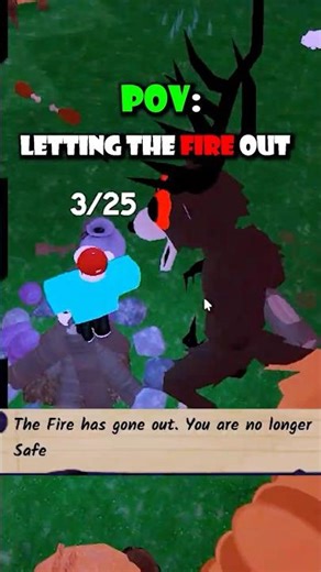 POV: Letting the Fire Go Out 🔥99 Nights in the Forest #99nightintheforest #99nights #roblox