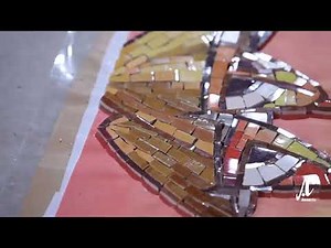 Cách làm tranh mosaic gốm sứ bấm mảnh tại Anam Tile