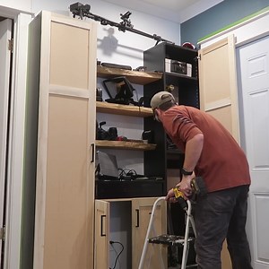 Interested in building your own cabinets? Here's a fun 3 part display cabinet that's perfect to practice! Get your set of Downloadable plans here: https://mrfixit-diy-shop.fourthwall.com/products/multi-use-display-storage-cabinet | MR. FIX IT | Facebook