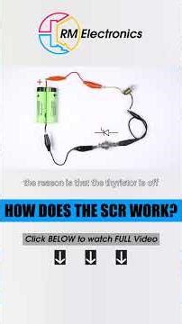 SCR Pinout and Principle of operation. : All Electronic Components Explained In a SINGLE VIDEO.