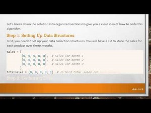 Calculate Total Sales for Each Product Over Three Months