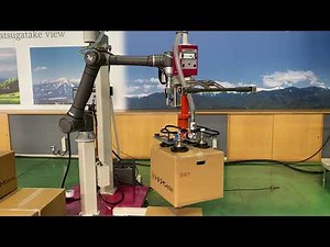 Collaborative system: Suction transfer of cardboard boxes with magnification. 5