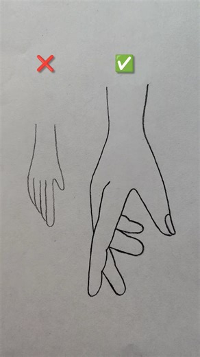 how to draw hand 🤚 #howto #howtodraw #howtodrawhand