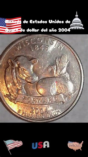 Moneda de Estados Unidos de Quart de dollar del año 2004