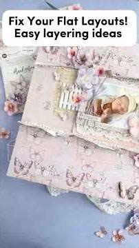 Dreamy Baby Scrapbook Layout 🌸 Step By Step Scrapbook Tutorial #papercrafts #frankgarcia #crafting