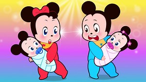 61K views · 1.1K reactions | Mickey Mouse & Minnie Mouse funny story in the Bedroom! Learn Colors with Finger Family Song | Film animation | Facebook