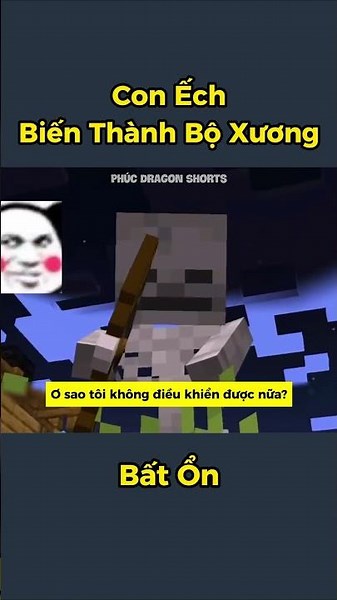 The Unstable Skeleton Frog #minecraft #shorts