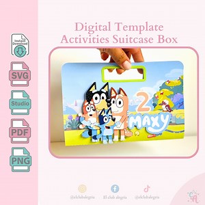 Activities Suitcase Box Template, Coloring Sheets, Seals and Playdoh/ Activity Suitcase, Coloring Sheets, Stamps and Playdough. - Etsy