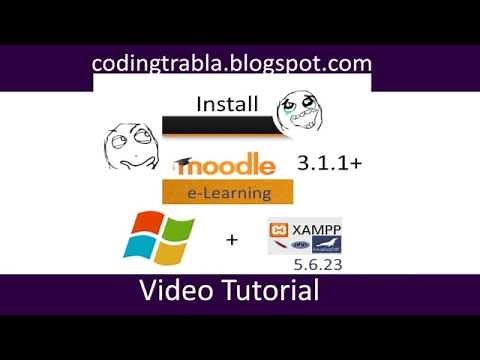 Install Moodle 3.1.1+ eLearning on Windows localhost byAO