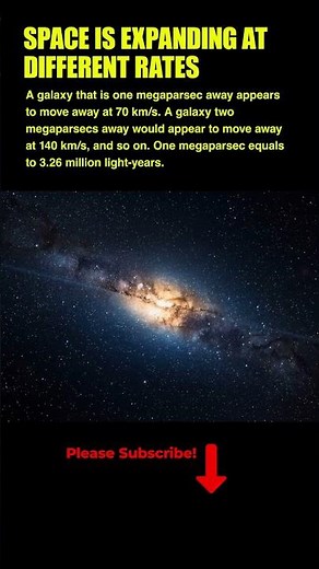 Space is expanding at different rates #cosmicexploration