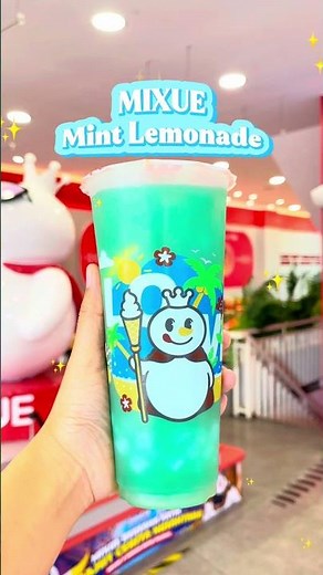 Siapa yang suka MIXUE Mint Lemonade?🤩 🍋