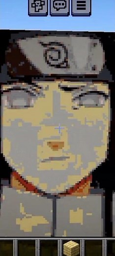 Neji Hyuga Pixel Art in Minecraft | Naruto Shippuden Build ✨ #Minecraft #Naruto