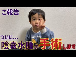 【全身麻酔】生まれつきの陰嚢水腫を手術します。