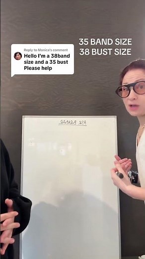 calculating bra size for 35 band size and 38 bust size 🍒 #askbrabar #brasizingbasics #brasizinghelp