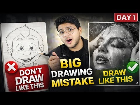 Drawing Class 2026 | Day - 1 | Sketching Classes for Beginners | Drawing Basics #drawing
