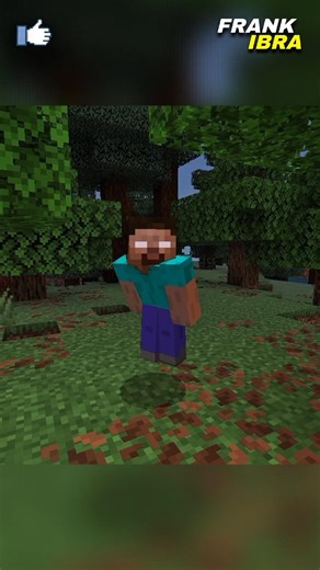 Herobrine kaget lihat creeper joget #minecraft