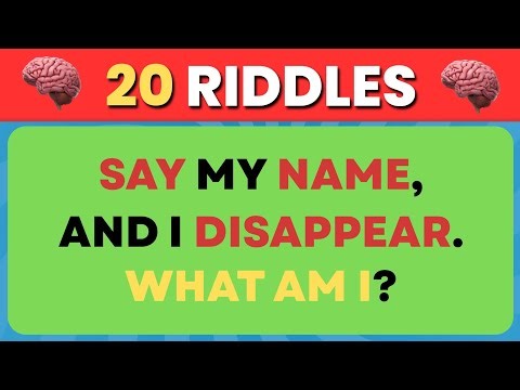 20 Riddles That Will Test Your Brain Speed | Brain Teasers & Riddle Quiz