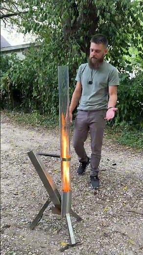 Portable Outdoor Fire Pit, Pellet Torch Patio Heater With Glass Tube Design, Perfect For Cozy Nights