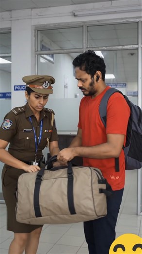 joke video The secret girlfriend who emerged from the bag: The police officer is also going crazy! 😂