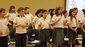 The Grade 5s did a great job welcoming us all to Yom Kippur. They sang songs and told us the meaning of the special day. G'Mar Chatima Tova to the Gray Academy family. May we all be sealed in the book of life. | Gray Academy of Jewish Education