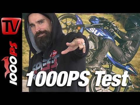 1000PS Review - Suzuki GSX-R 125 vs GSX-S 125 - Topspeed, wheelie, burnout and price