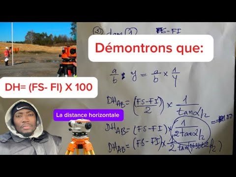 TOPOGRAPHY: Let's demonstrate that DH = (FS - FI) * 100 |. The horizontal distance. #topography #...