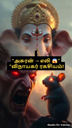 “Why Mouse is Ganesha Vehicle? Vinayagar Story in Tamil | Viral Mythology”#shorts #shortvideo #wow