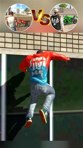 The Building Ke Upar Jump Challenge 😎 || Indian bike driving 3d vs Indian gt5 bikes 3d || #ytshorts