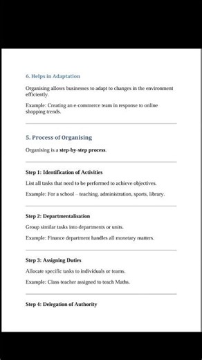 Class 12 Business Studies Chapter 5 | Organising Function of Management | Fully Explained Notes